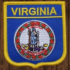 Virginia Embroidered Patch — Iron On