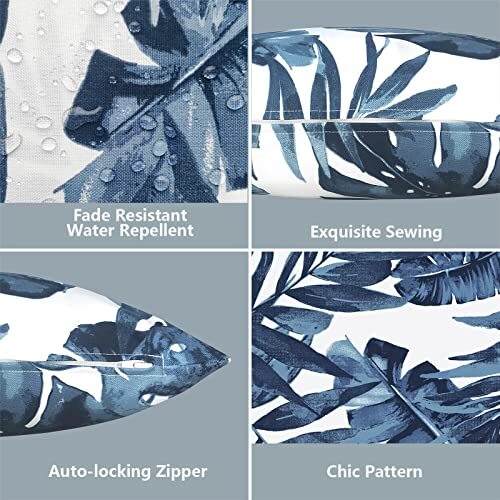 Outdoor Accent Patio Toss Pillow Covers Covers ONLY Tropical Throw Pillow Cas... - Picture 3 of 7