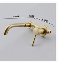 Tub Shower Bathroom Faucet Matte Gold B1904-BG European Look Valve Handle