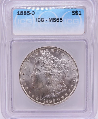 1885 O Morgan Silver Dollar ICG MS65