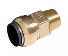 SharkBite 35mm X 1 1/4" BSP male straight connector push fit water. SB113532ME