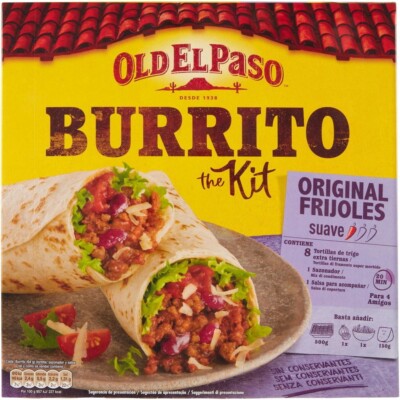 Old El Paso Burrito The Kit Original Frijoles,Mexikanische Spezialitäten,510g