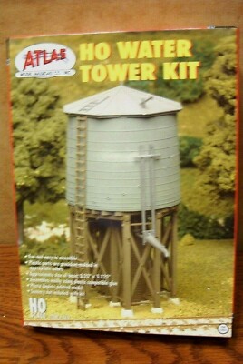 ATLAS MODEL RAILROAD #703 HO SCALE WATER TOWER  BUILDING KIT