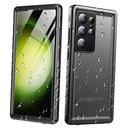 for Samsung Galaxy S24 Ultra Waterproof Case - 360 Heavy Duty Full Body Black