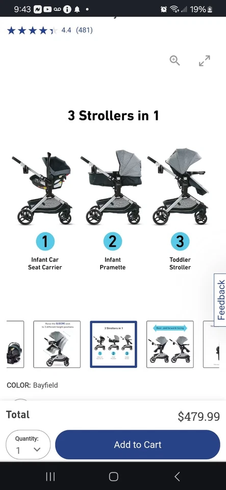 graco modes nest travel system - Image 3 of 4