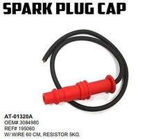 SPARK PLUG CAP & WIRE POLARIS, MAGNUM 2X4/4X4 95-03, HAWKEYE 400 11-13