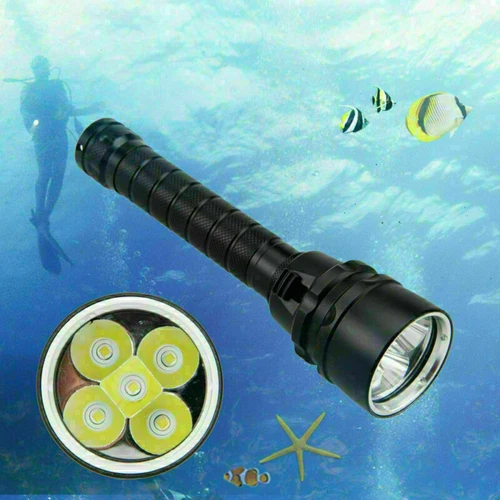 380000LM 5* LED Diving Torch UnderWater 220m Depth Waterproof Flashlight US - Picture 5 of 11