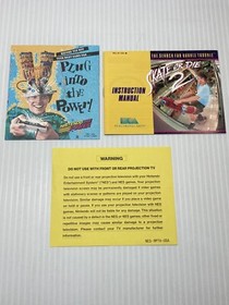 Skate or Die 2 Nintendo Nes - 100% CIB With Manual & All Inserts! Very Nice!