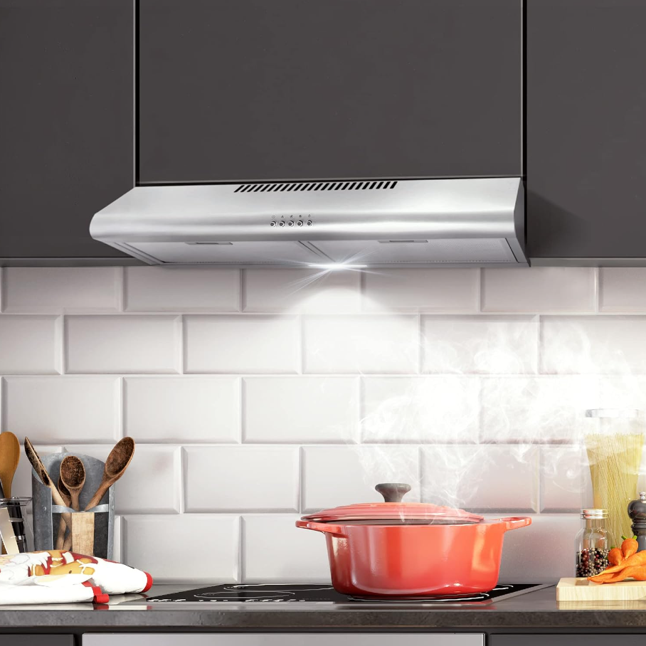Cosmo 5MU30 30in Range Hood 200CFM Ducted/ Ductless