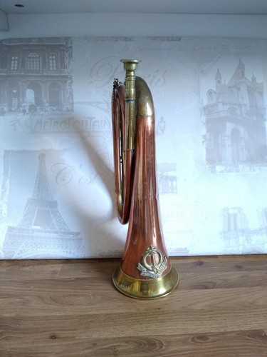 Beautiful Vintage Pakistan Army Special Service Group Bugle Copper & Brass