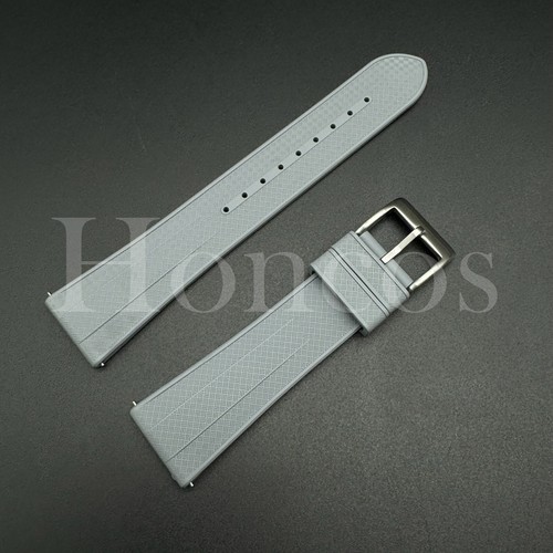 22MM FKM Soft Silicone Rubber Watch Band Strap Quick Release Fits for Omega GY - Picture 4 of 4