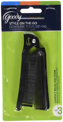 08524 On The Go Compact Brush and Comb Combo Maintain Your Look On the Go Per...
