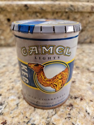CAMEL LIGHTS  CIGARETTE KEG TIN COLLECTIBLE