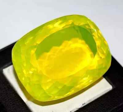 Yellow Opal Cushion Shape Welo Certified 65+ Ct Australian Loose Gemstone