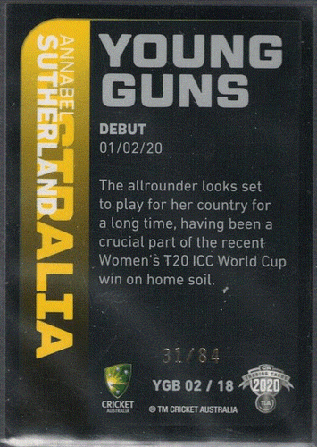 2020/21 CA Traders Cricket Young Guns (Black) individual Card Sale only Nr-Mint - Picture 6 of 28