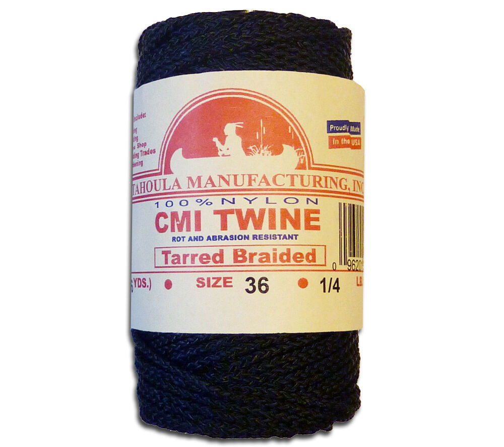 Catahoula Manufacturing #36 Tarred Braided Nylon Twine Bank Line, 138
