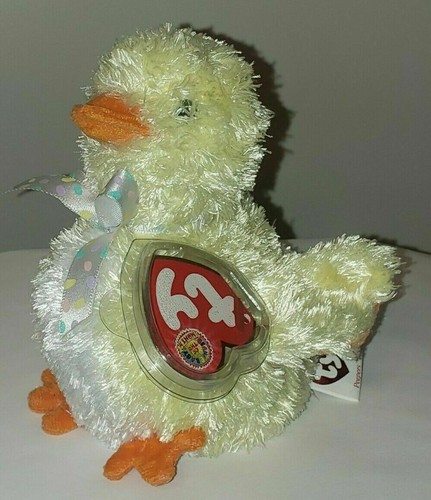 Juguete de peluche Ty Beanie Baby - PEEPERS the Chick (2004 BBOM) 4,5" NUEVO MWMTs - Imagen 5 de 10