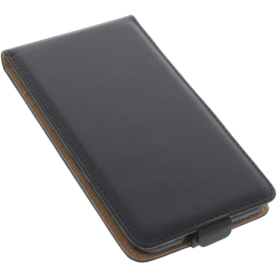 Custodia per HTC E66/HTC One X10 Custodia Cellulare Modello Flip Nero - Immagine 2 di 4