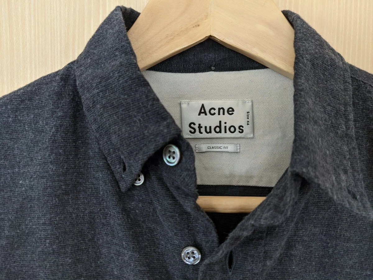 ACNE STUDIOS Isherwood Flannel Shirt size 44 XS