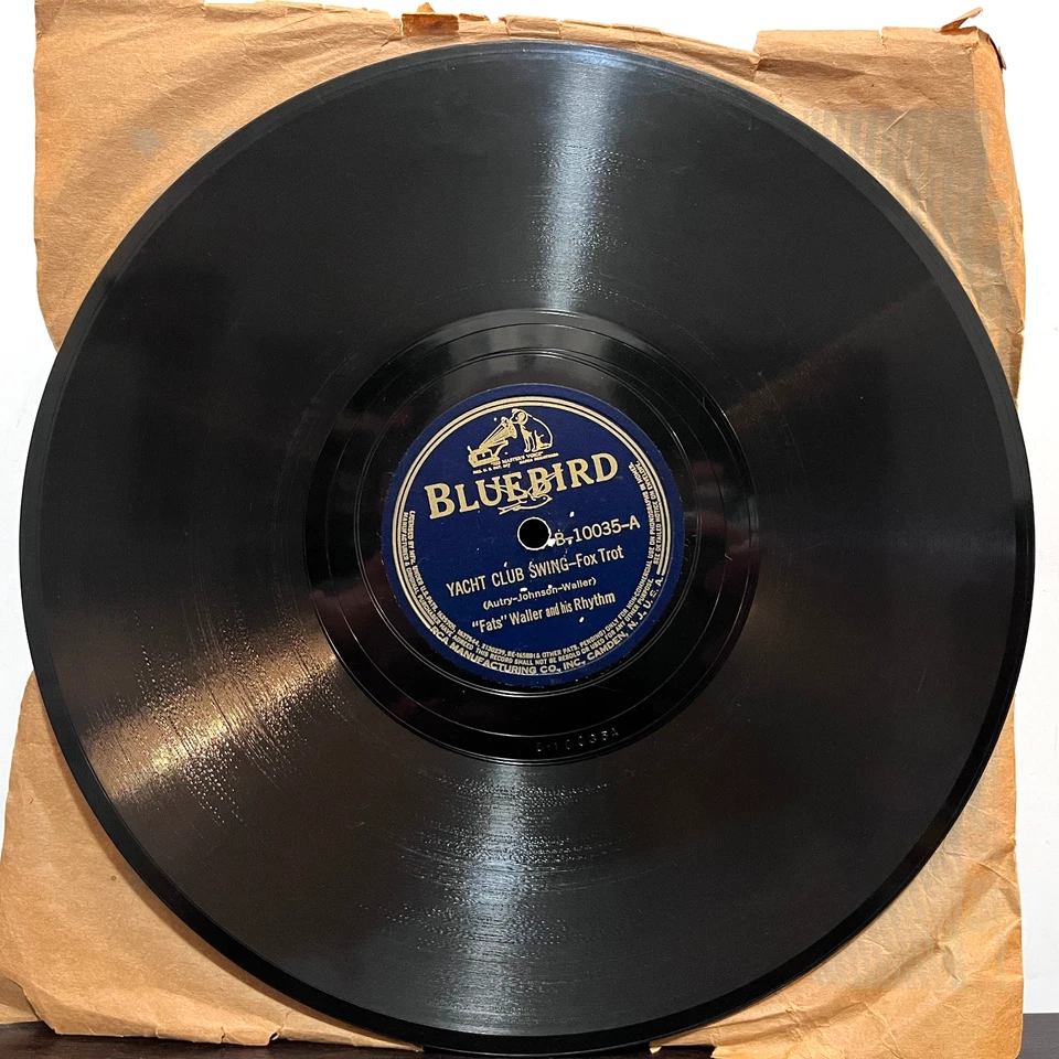 FATS WALLER - Yacht Club Swing (Label Error)(1938)- 10" Shellac 78RPM Record - V - Image 2 of 4