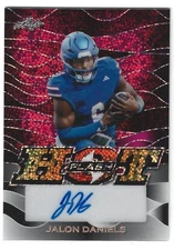 2024 Leaf Eclectic Flash Jalon Daniels Hot Flash Auto FHF-JD2 Pink Sparkle 1/7