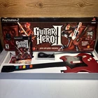 Guitar Hero II PS2 COMPLETE Bundle Red Octane Guitar PlayStation Game In Box