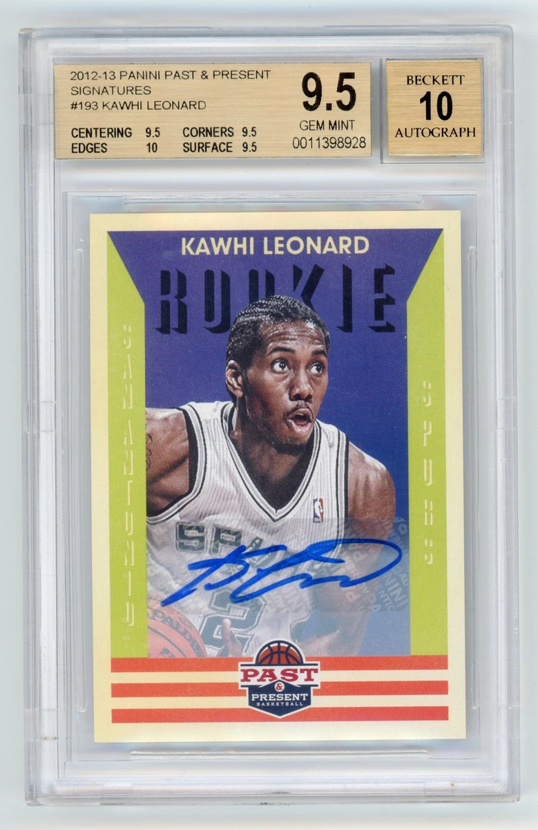 Panini Kawhi Leonard Basketball Autographed Sports Trading Cards