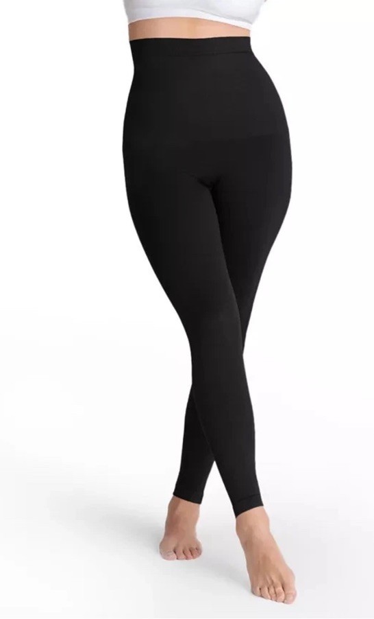 NWT Shapermint Essentials Women's 2XL High Waisted Shaping Leggings 42075 Black