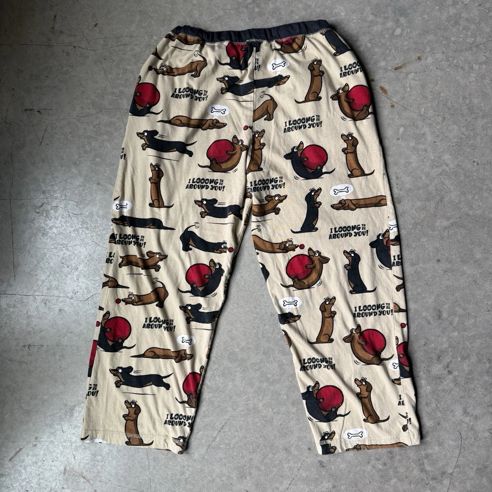 Lazy One Women's Pajama Pants Medium Dachshund Weiner Dog Lounge PJ Pockets Soft - Image 3 of 4