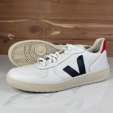 Veja V-10 White Nautico Pekin Leather Sneaker...