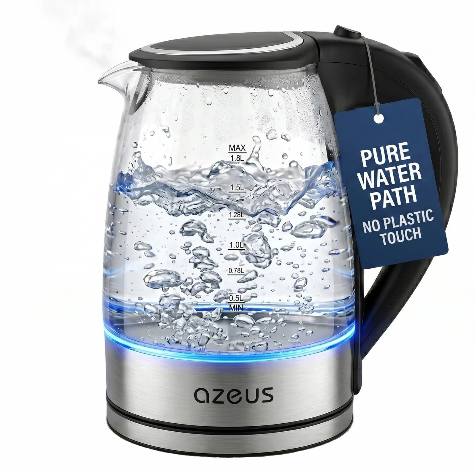 1.8L Electric Kettle CX-817 - Fast Boil, Auto Shut-Off, Boil-Dry Protection, ...