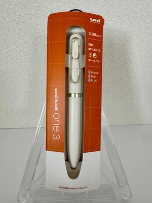 Uni-ball One 3 Color Ballpoint Pen 0.38 Lamp White Gift Box Japan Limited