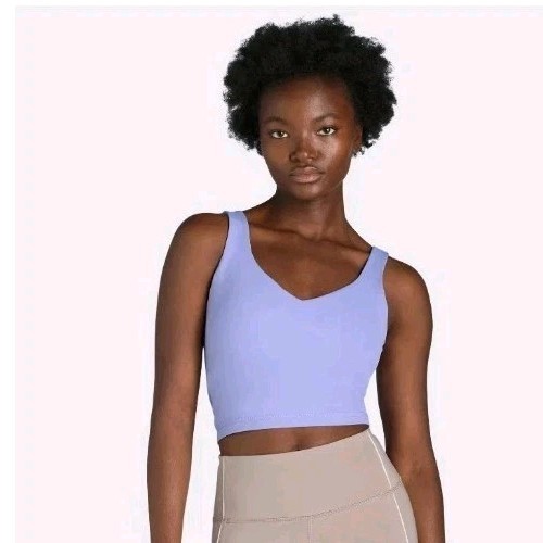 Avia Women's Soft Sculpt Long Line Purple Sports Bra Plus Size XXXL (22) - Picture 1 of 3