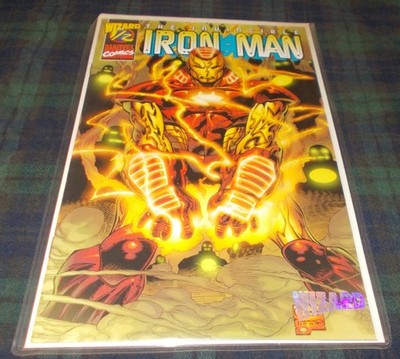 IRON MAN #1/2 (2000) WIZARD Marvel Comics with COA
