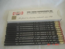 NEW Vintage BOX 11 KOH-I-NOOR RAPIDOGRAPH TEST SCORING PENCILS No. 655 MADE USA