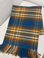 Rare Pendleton Everett 5th Avenue Plaid Wool Throw Blanket