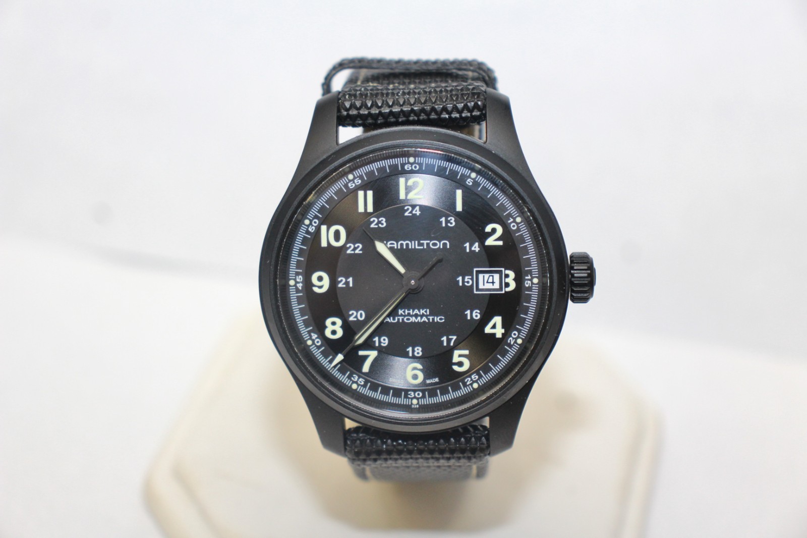 Swiss H705751 Field Khaki Watch 42mm Automatic Hamilton Men's Black Titanium - vintagewatches.pk