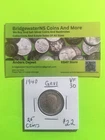 1940 Canadian Silver Quarter [25c] AG  Early King George VI.   VF30.  NICE COIN!