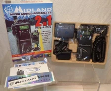 NIB Midland 75-822 Micro Mobile Portable 2 in 1 CB Radio w/ Adapter
