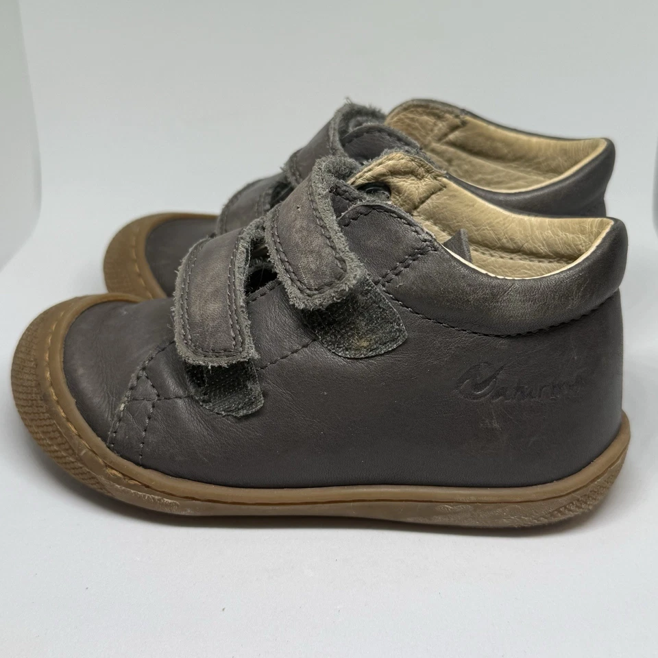 Naturino Cocoon Brown Leather Toddler Shoes Size 6.5 US/23 EU Hook & Loop - Image 3 of 4