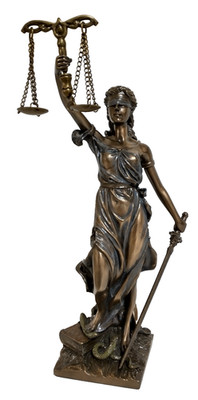 Studio Collection Veronese Design Metal La Justicia Lady Justice  7.5'' Figurine
