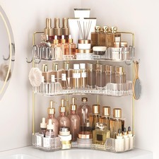 Corner Bathroom Counter Organizer 3-Tier Bathroom Organizer Countertop with