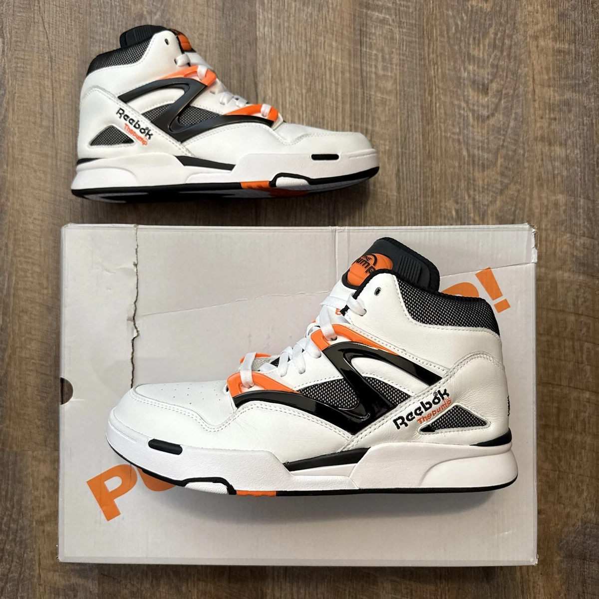 Reebok Pump Omni Zone II White/Black/Wild Orange for Sale