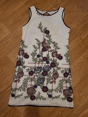 Ärmelloses Kleid Damen M.J.J.J Größe S weiß/grün/rot Blumenmuster