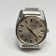 Orologio da polso Citizen Homer data carica manuale argento vintage anni 70 acqua elettrica