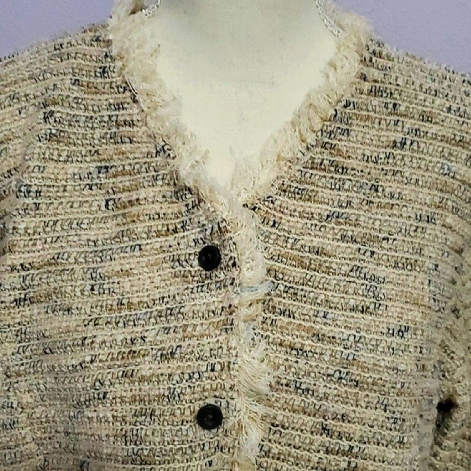 Coldwater Creek Earthy Boho Fringed Textured Dres… - image 2