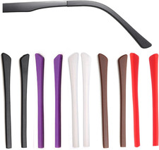 Glasses Temple End Tips Soft Silicone Anti Slip Socks Replacement for Eyeglass T