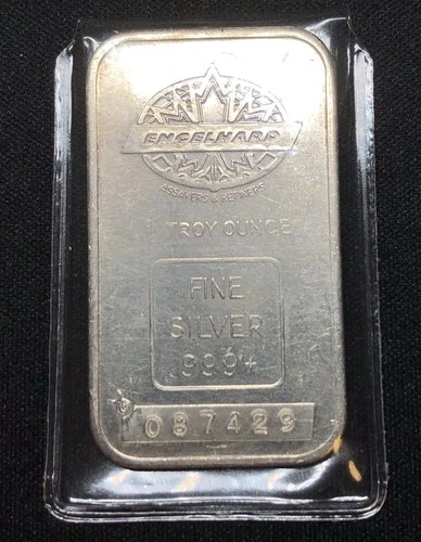 Engelhard 1oz Silver Maple Bar Low Mintage
