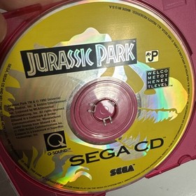 Jurassic Park Sega CD Game Disc Only (1993) - Untested Resurfaced Disc