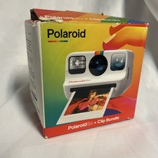 Polaroid Go Instant Camera White Black Clip Bundle Open Box, Complete Tested